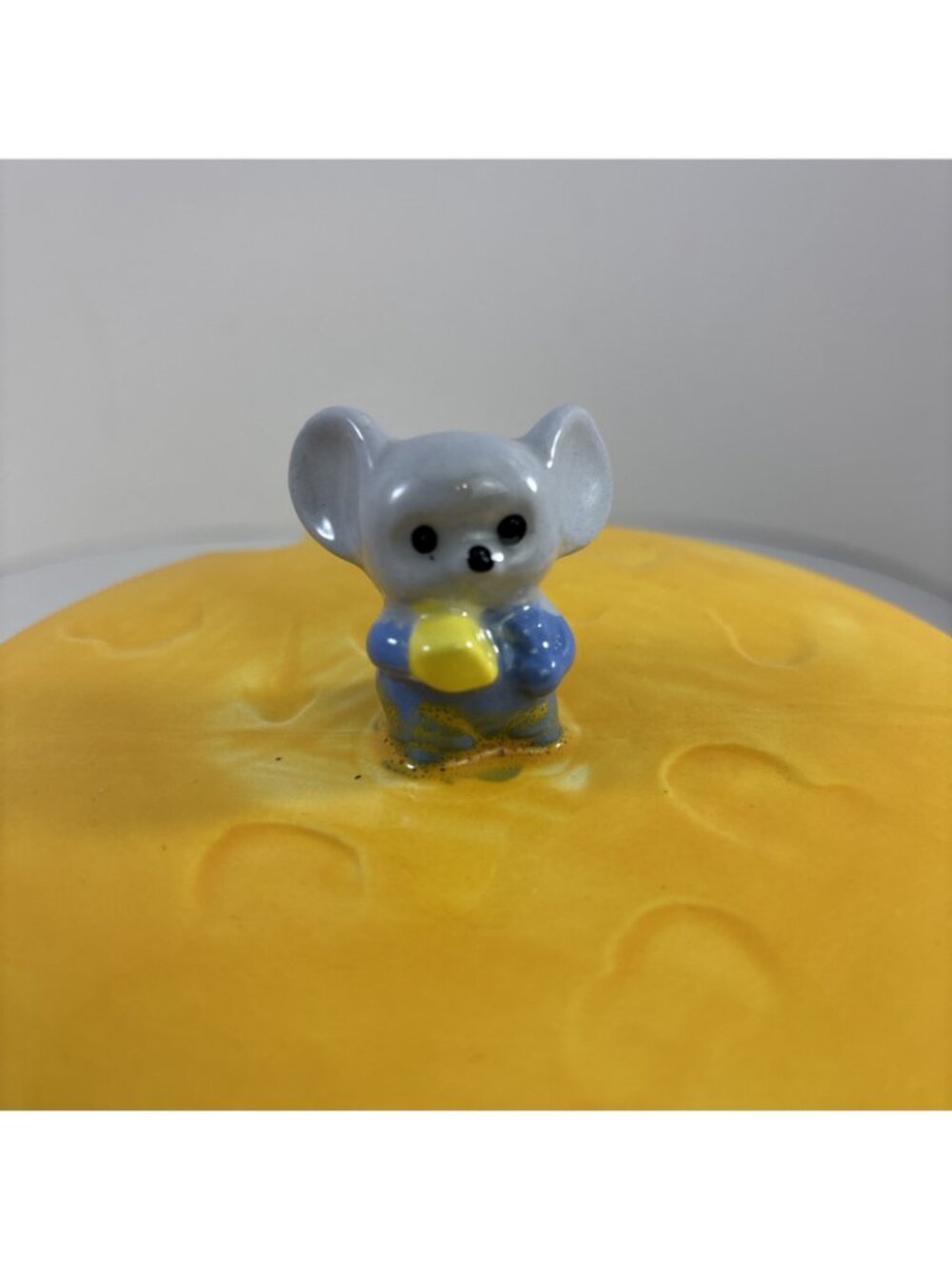 Retro Cheese Dish With Mouse On Cheese Lid, 1980’s Vintage - Picture 2 of 6